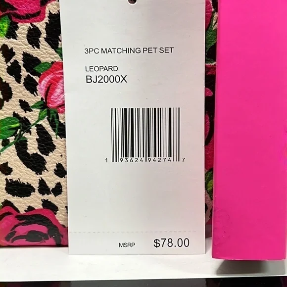 🌹Betsey Johnson The Pet Set Leopard 🌹. Three piece set. Rose floral print. - Picture 5 of 12